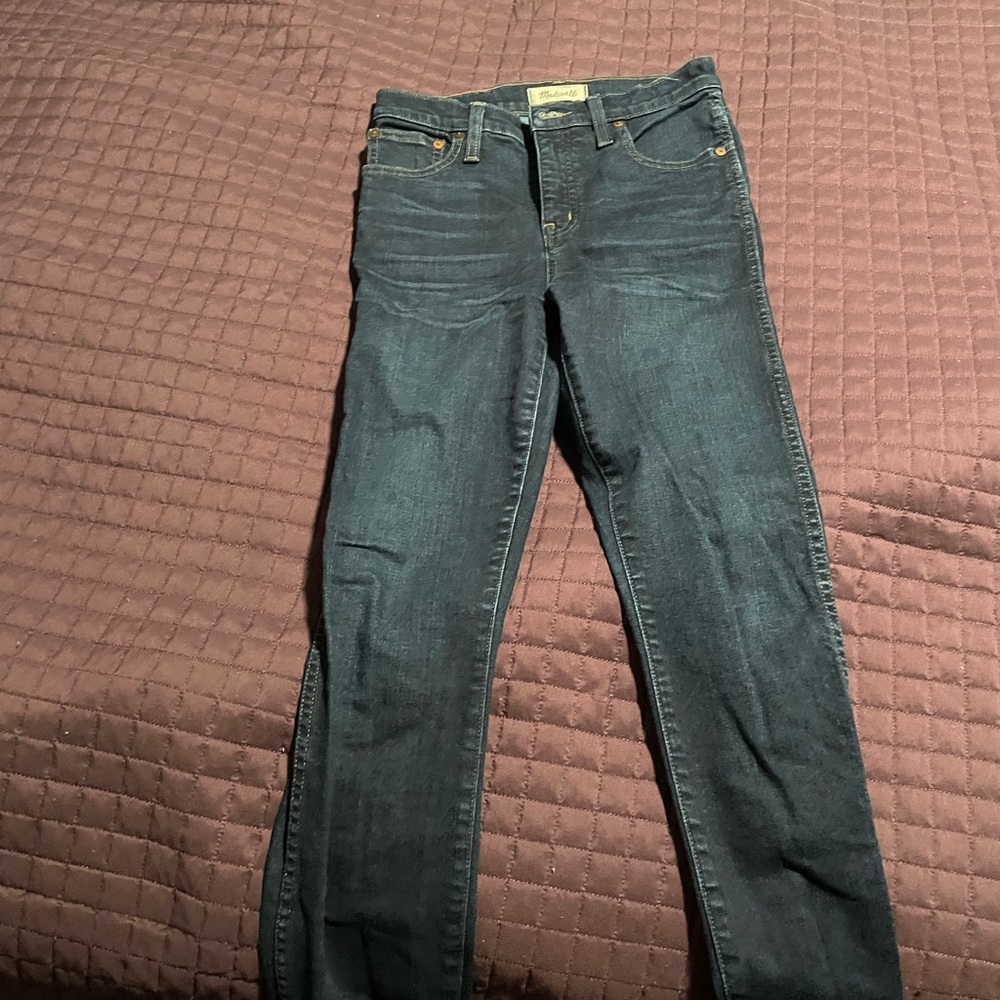 Madewell high riser skinny jeans